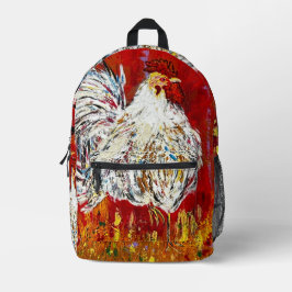 Rooster Back Pack Bedruckter Rucksack