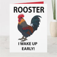 Rooster Bird Weckte ich auf Early Funny Rooster