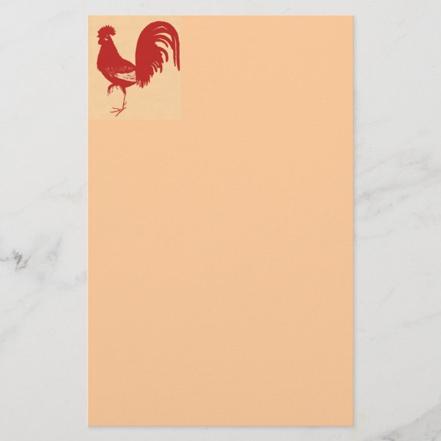 Rooster Briefpapier (Vorderseite)