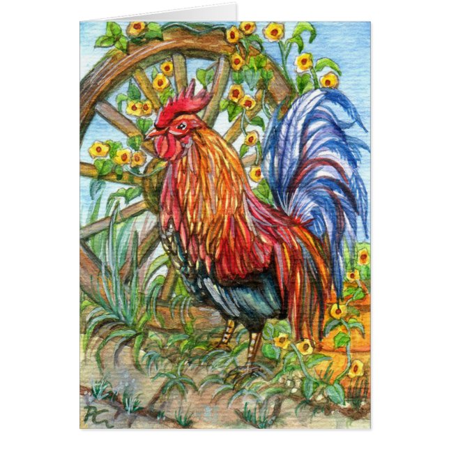 Rooster by Wheel Garden (Vorne)