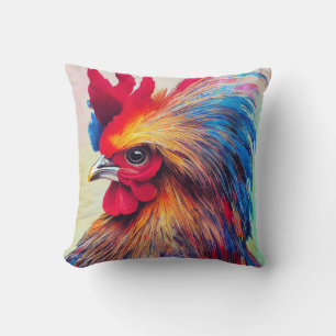 Rooster Chicken Animal Discovery Abenteuer Natur Kissen