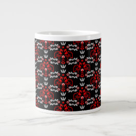 Rooster Cockerel Skandinavier Folklorekunst Jumbo-Tasse