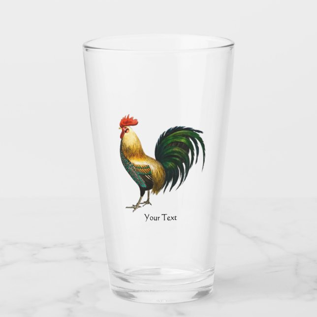 Rooster Country Klassiker mit traditionellem Vogel Glas (Vorderseite)