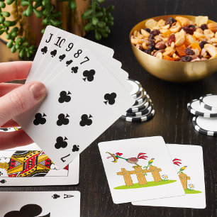 Rooster Crowing Playing Cards Spielkarten