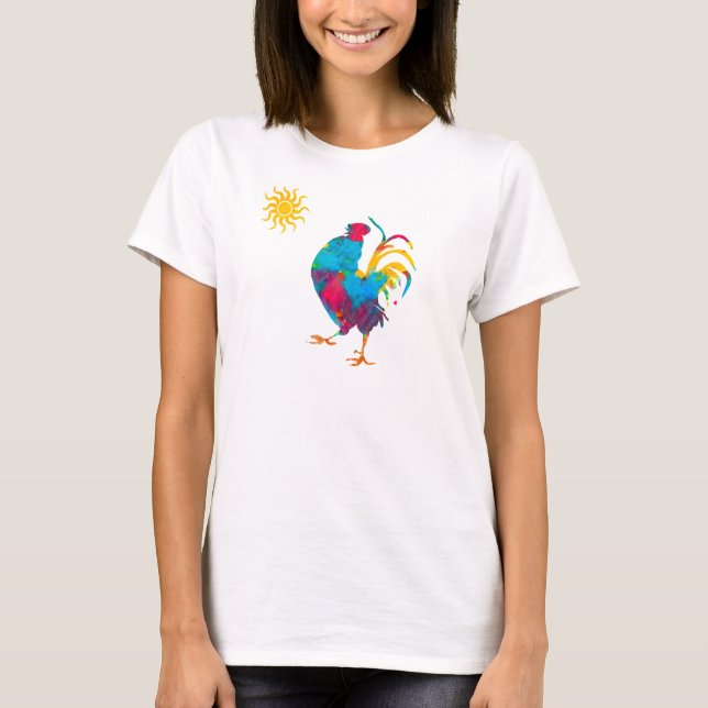 Rooster, der König des Barns T-Shirt (Vorderseite)