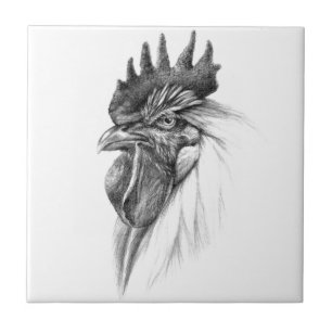 Rooster design by Schukina sk065 Fliese