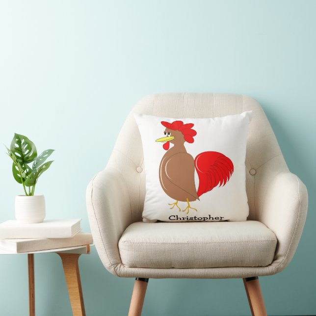 Rooster Design Personalised Kissen (Stuhl )