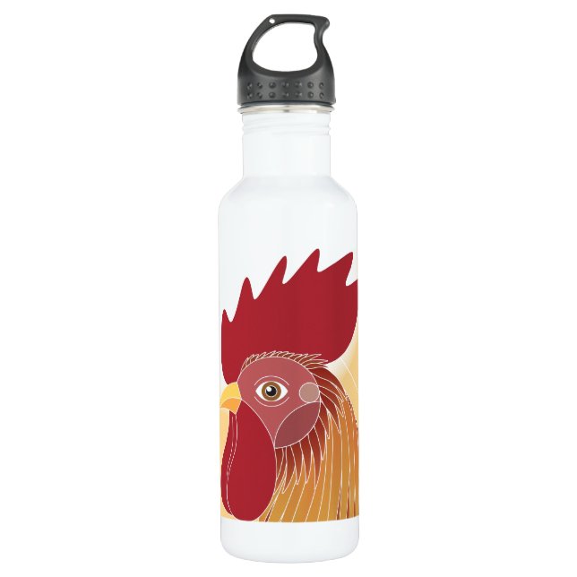 Rooster Edelstahlflasche (Vorderseite)