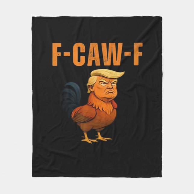 Rooster F-Caw-F Anti Klassiker Fleecedecke (Vorderseite)