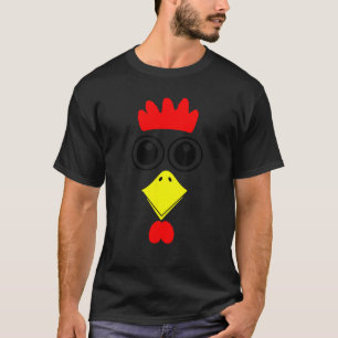 Rooster Face Chicken Halloween Kostüm Funny Funny  T-Shirt