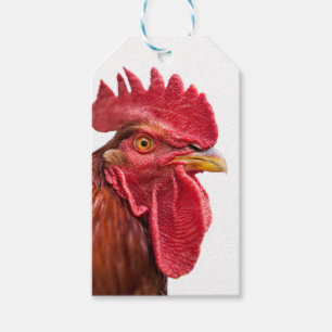Rooster Face Geschenkanhänger