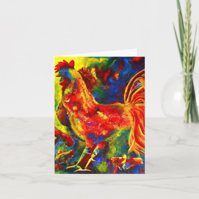 Rooster-Farbkarte Karte (Vorderseite)