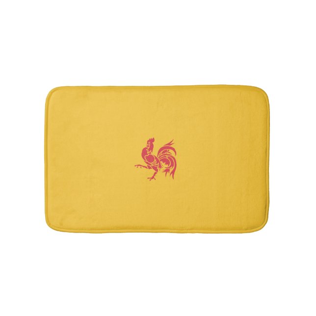 Rooster (Flagge Walloniens) Badematte (Vorderseite)