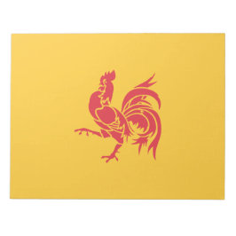 Rooster (Flagge Walloniens) Notizblock