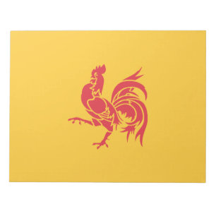 Rooster (Flagge Walloniens) Notizblock