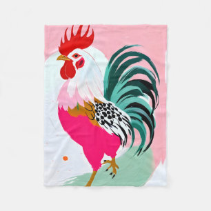 Rooster Fleecedecke