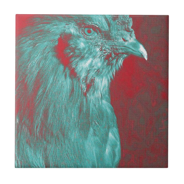 Rooster Fliese (Vorderseite)