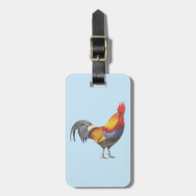 Rooster Gepäckanhänger (Vorderseite vertikal)