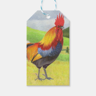 Rooster Geschenkanhänger