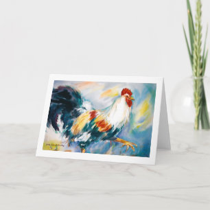 Rooster-Grußkarte Karte