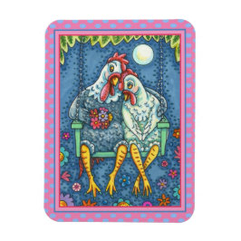 ROOSTER HEN CANODLES, NIEDLICH CHICKEN SWEETHEARD MAGNET