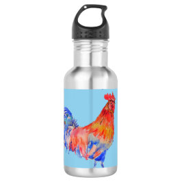 Rooster Hühnerboys Männer Wasserflasche