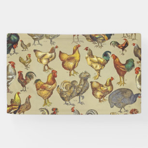 Rooster-Hühnerfarm Landtier Banner