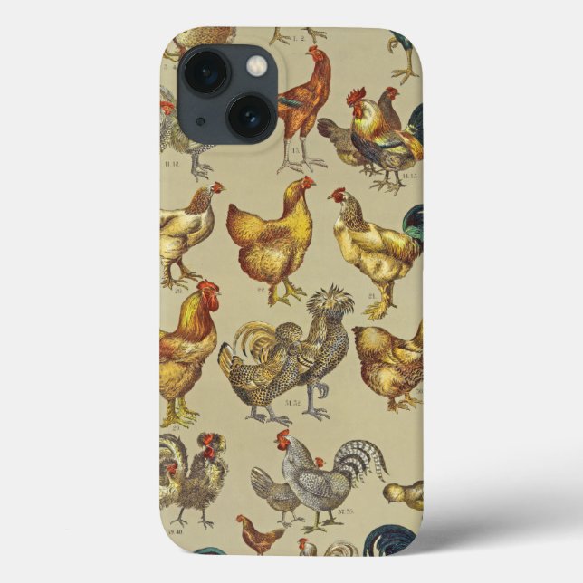 Rooster-Hühnerfarm Landtier Case-Mate iPhone Hülle (Rückseite)