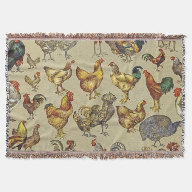 Rooster-Hühnerfarm Landtier Decke (Vorderseite)