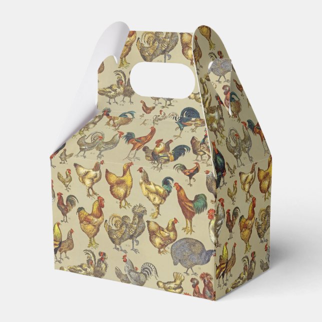 Rooster-Hühnerfarm Landtier Geschenkschachtel (Vorderseite)