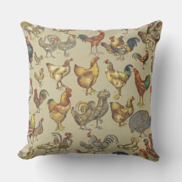Rooster-Hühnerfarm Landtier Kissen