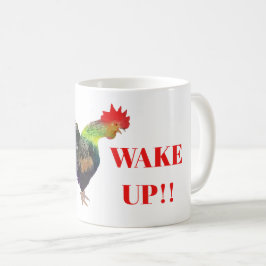 Rooster "Ich habe GEWECKT" Humorvoll Kaffeetasse