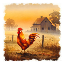 Rooster im Morgenhüttenhaus