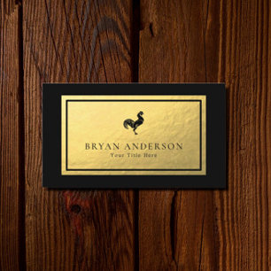 Rooster - Imitate Gold Fox Business Card Visitenkarte