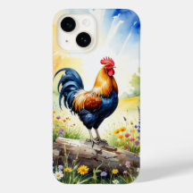 Rooster in einem Fall mit dem Handy-Protokoll