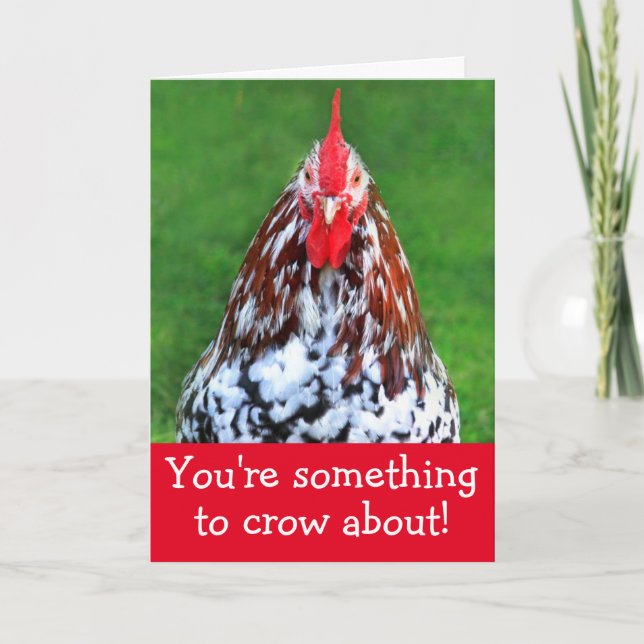 Rooster intensif Carte de vacances Saint Valentin (Devant)