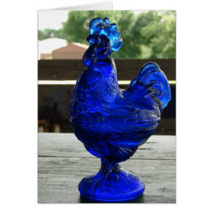 Rooster-Jede Anlässe für Blauglas
