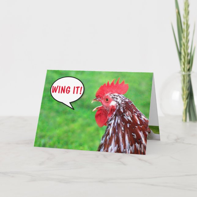 Rooster Joke Birthday Karte (Vorderseite)