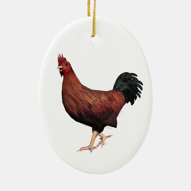 Rooster Keramik Ornament (Hinten)