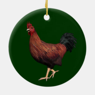 Rooster Keramik Ornament