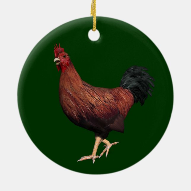 Rooster Keramik Ornament (Hinten)