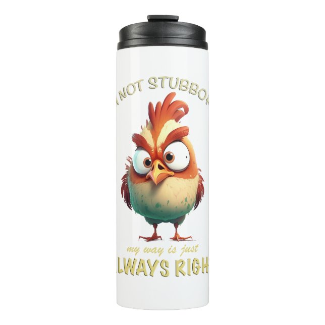 Rooster konzentrierte Phantastische Niedlich Adora Thermosbecher (Vorderseite)