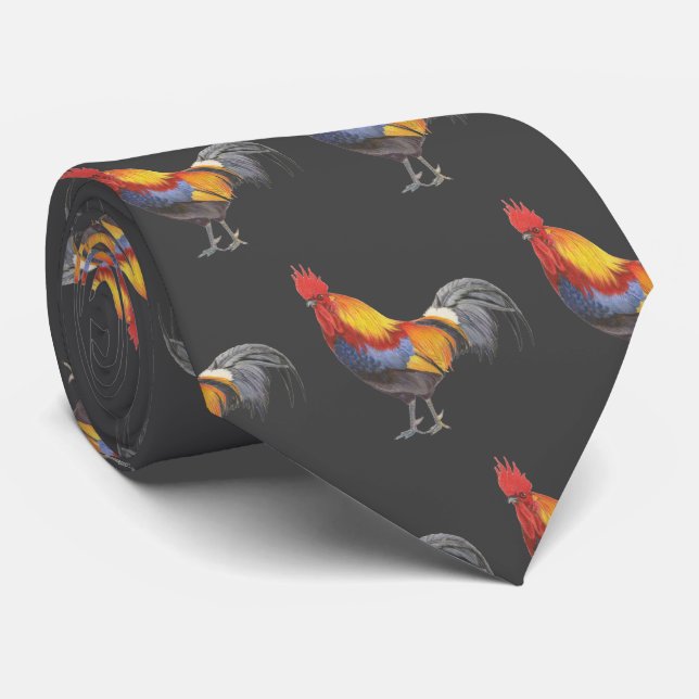Rooster Krawatte (Gerollt)