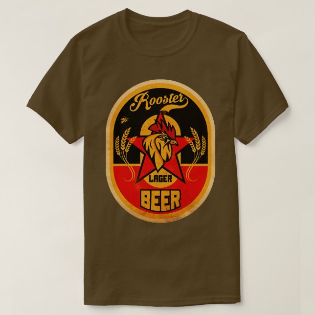Rooster Lager Beer T-Shirt (Design vorne)
