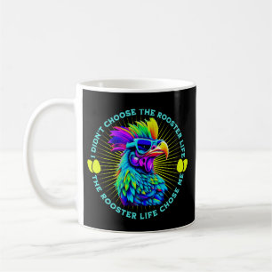Rooster Life Funny Retroster Chicken Zitat Kaffeetasse