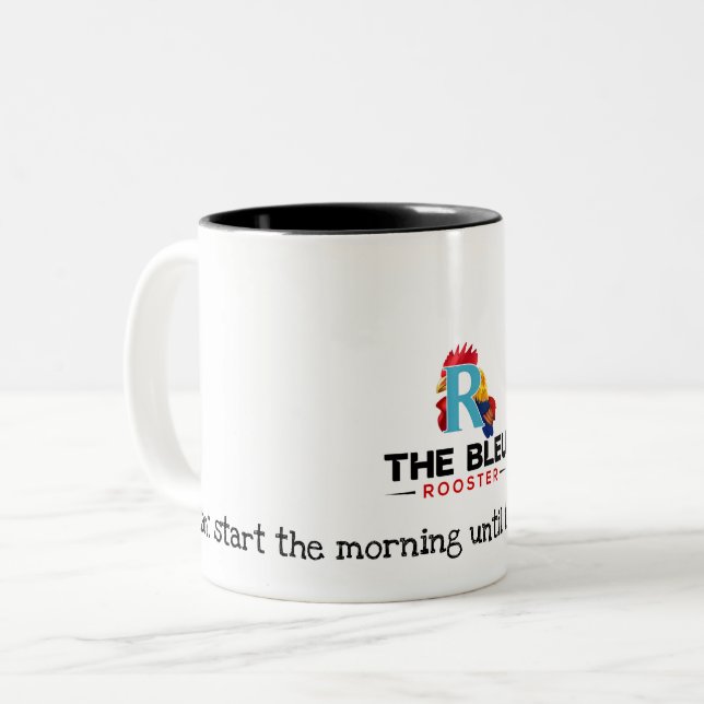 Rooster_Logo-01 Zweifarbige Tasse (Vorderseite Links)