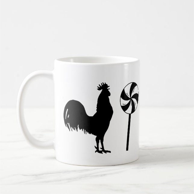 Rooster Lollipop Kaffeetasse (Links)