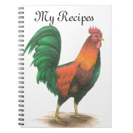 Rooster - Meine Rezepte-Notebook Notizblock