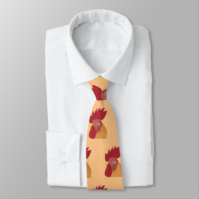 Rooster Necktie Krawatte (Gebunden)