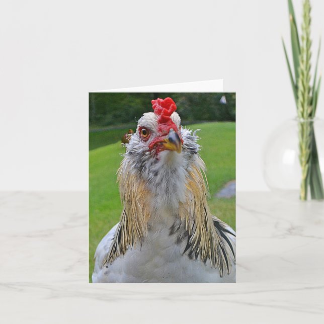 Rooster Notecard Karte (Vorderseite)